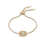 Ultra Mini Belt Buckle Bracelet (Amelia Rose) - Gold