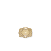 SpurWest Mini Belt Buckle Hatpin (Longhorn) - Gold