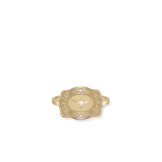 Longhorn Mini Belt Buckle Ring - Gold