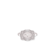 Longhorn Mini Belt Buckle Ring - Silver
