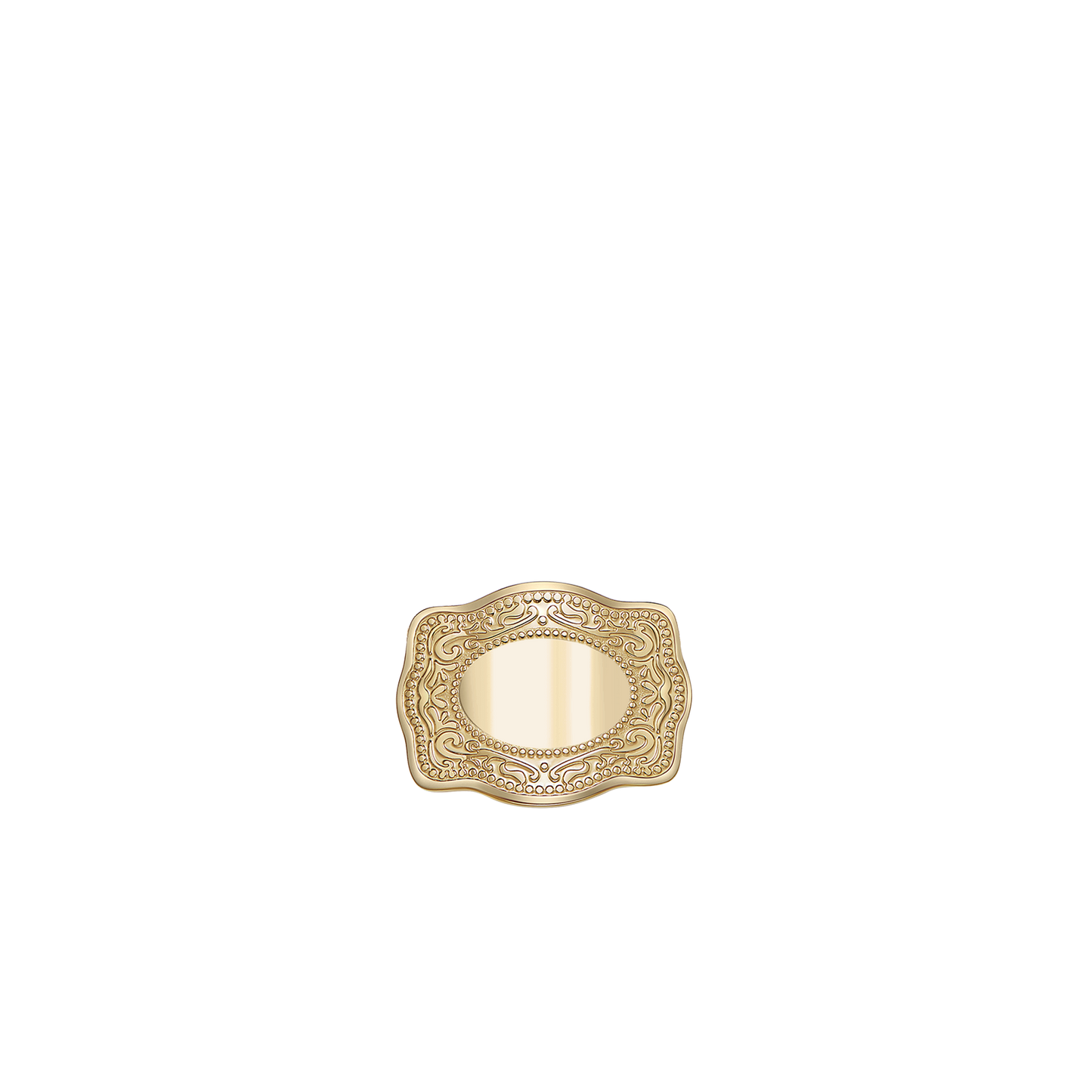 Mini Belt Buckle Hatpin (Customizable) - Gold
