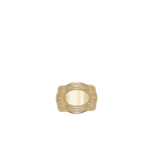 Mini Belt Buckle Hatpin (Customizable) - Gold
