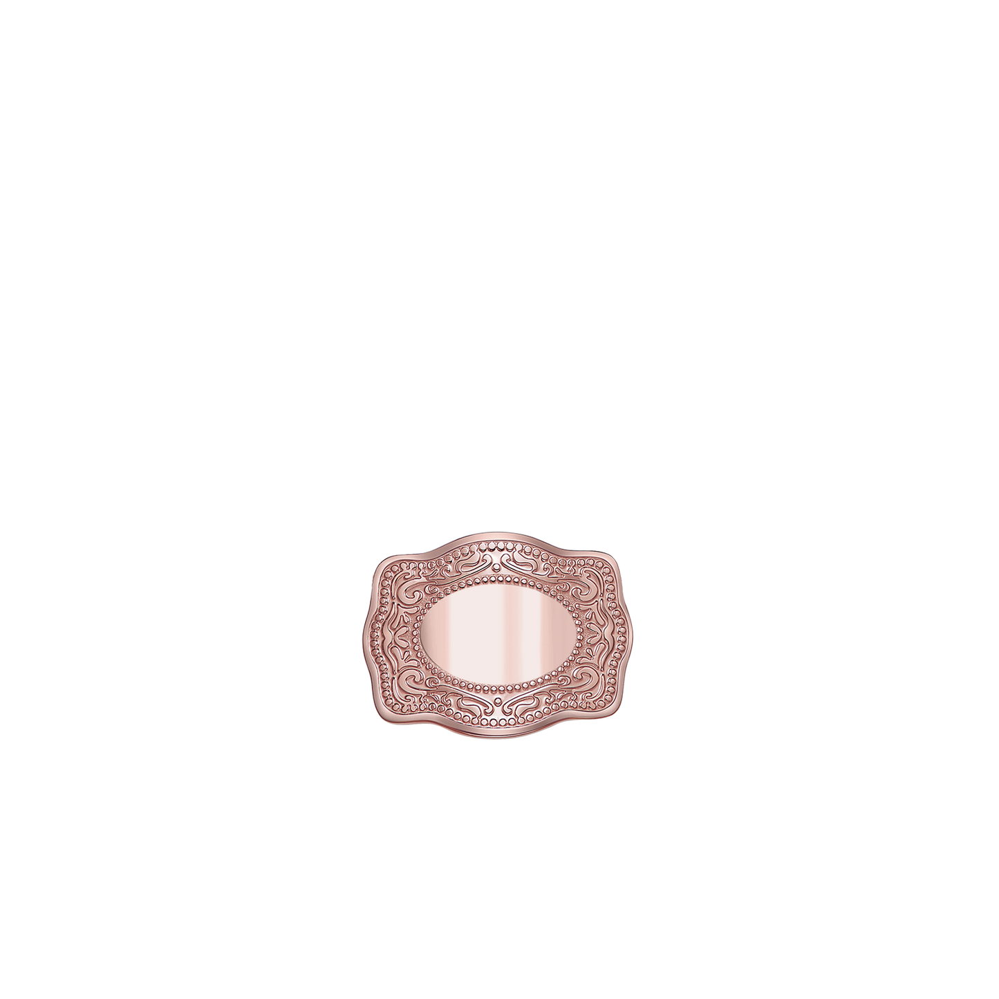 Mini Belt Buckle Hatpin (Customizable) - Rose Gold