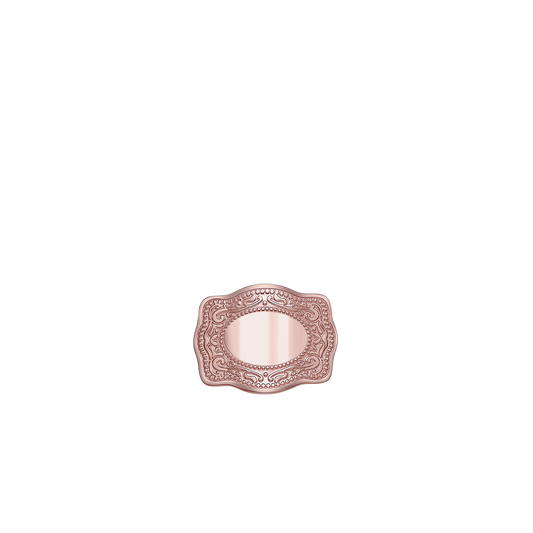 Mini Belt Buckle Hatpin (Customizable) - Rose Gold