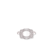 Custom mini silver belt buckle ring adjustable - SpurWest western jewelry