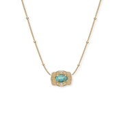 Oasis Ultra Mini Belt Buckle Necklace - Gold
