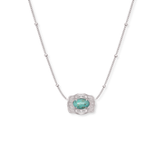 Oasis Ultra Mini Belt Buckle Necklace - Silver