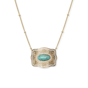 Oasis Belt Buckle Necklace - Gold