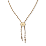 Annley Bolo Tie Necklace - Gold