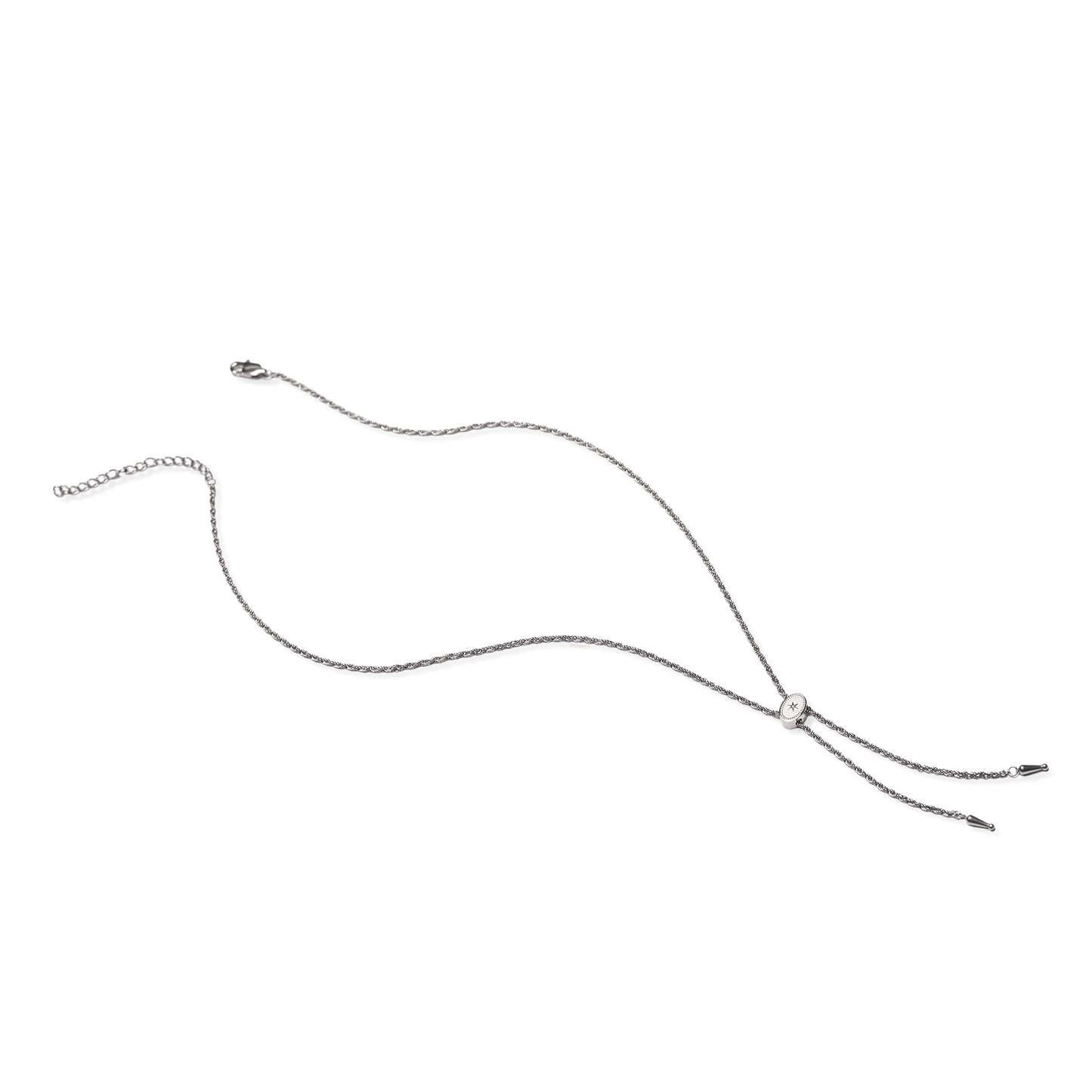 Annley Bolo Tie Necklace - Silver