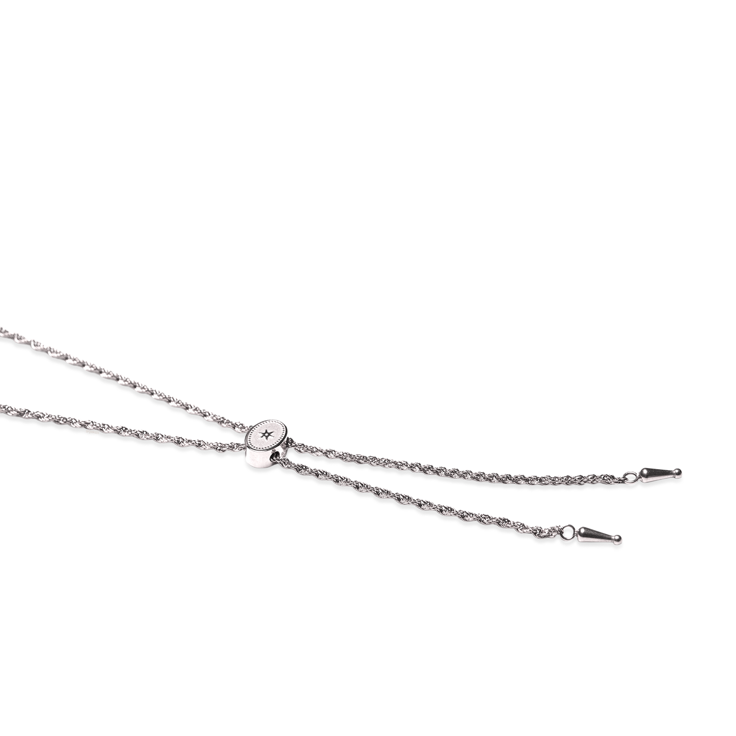 Annley Bolo Tie Necklace - Silver