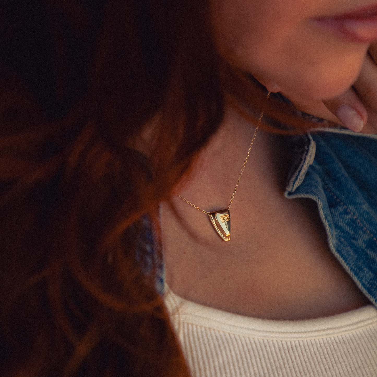 Kendall Snip Toe Necklace - Gold