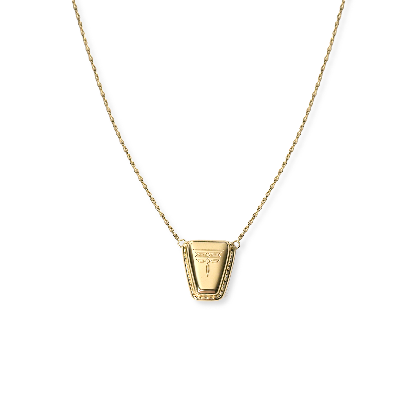 Dallas Square Toe Necklace - Gold