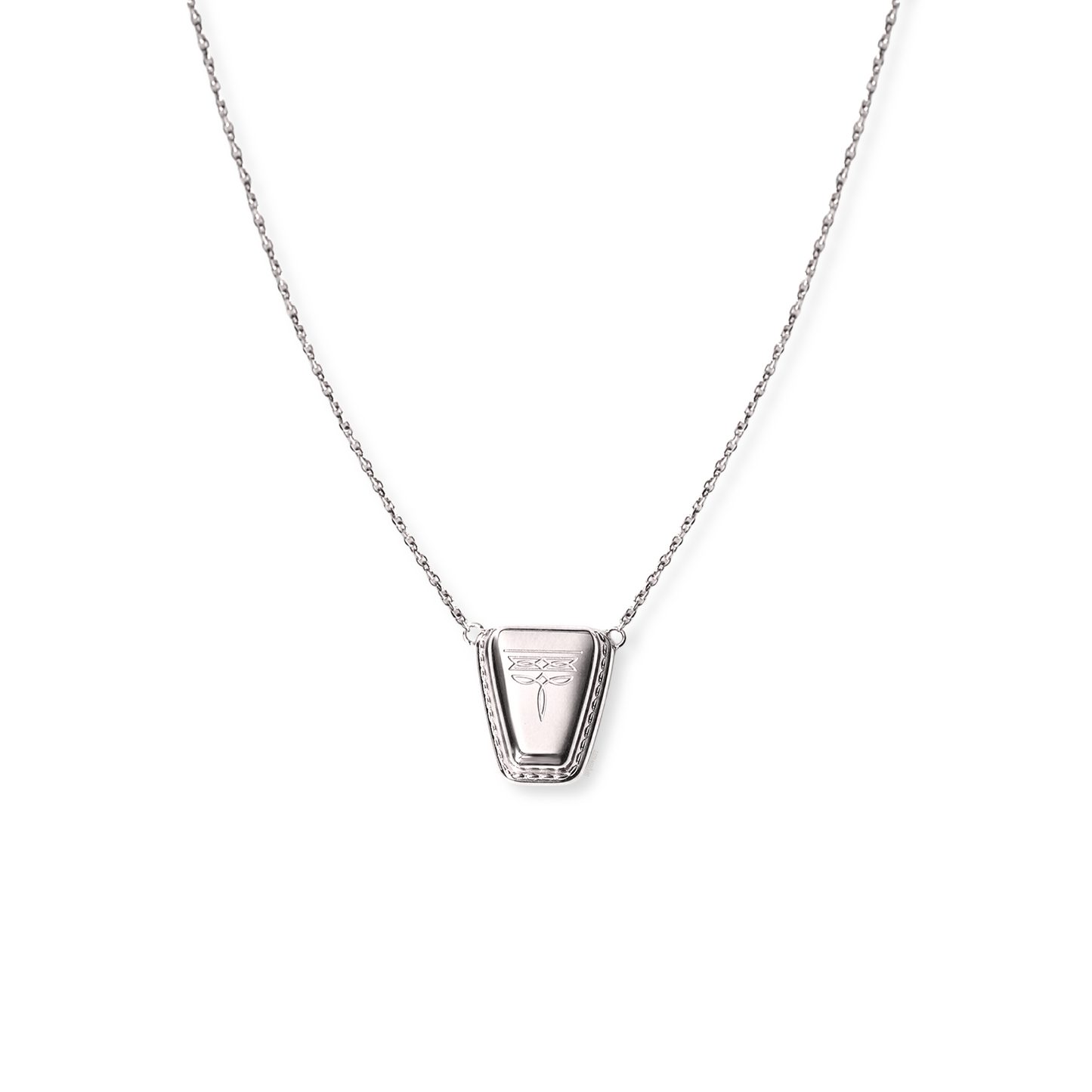 Dallas Square Toe Necklace - Silver