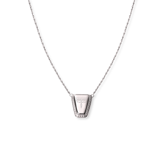Dallas Square Toe Necklace - Silver