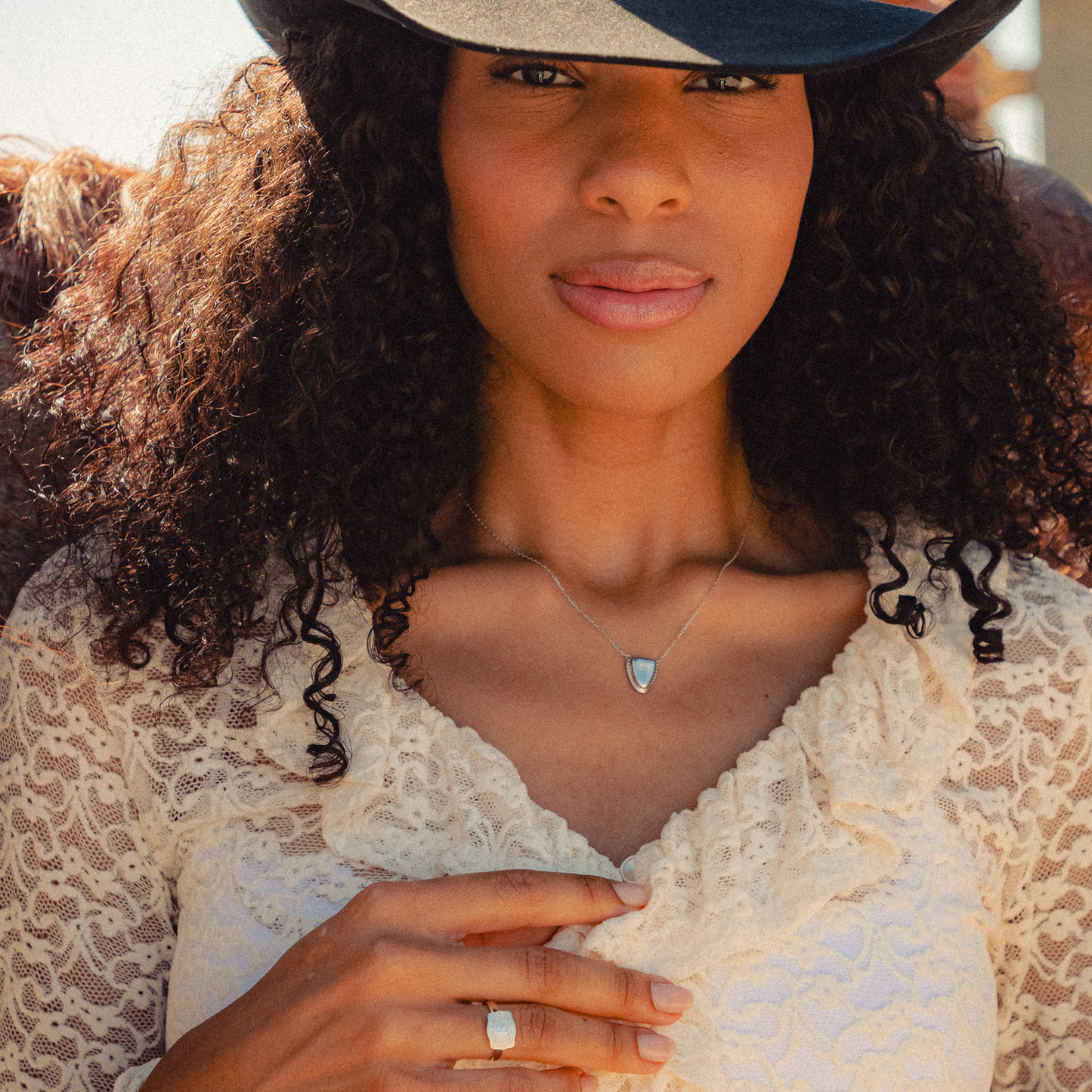 Austin Round Toe Necklace - Silver