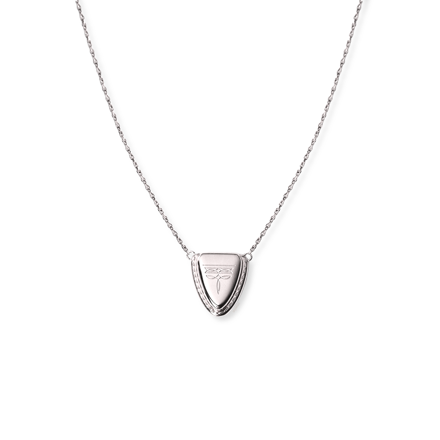 Austin Round Toe Necklace - Silver