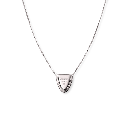Austin Round Toe Necklace - Silver