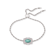 Oasis Ultra Mini Belt Buckle Bracelet - Silver