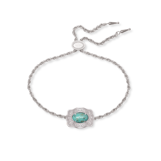 Oasis Ultra Mini Belt Buckle Bracelet - Silver