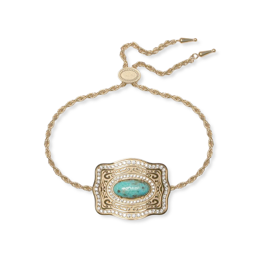 Oasis Belt Buckle Bracelet - Gold