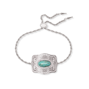 Oasis Belt Buckle Bracelet - Silver
