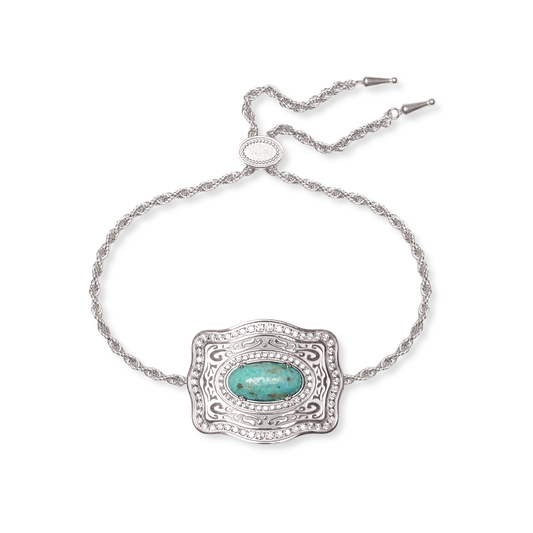 Oasis Belt Buckle Bracelet - Silver