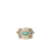 Oasis Mini Belt Buckle Ring - Gold