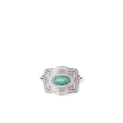 Oasis Mini Belt Buckle Ring - Silver