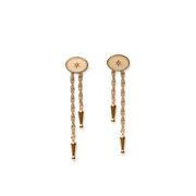Annley Bolo Tie Earrings - Gold
