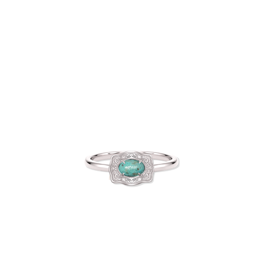Oasis Ultra Mini Belt Buckle Ring - Silver