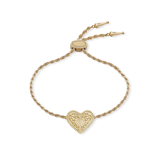 Audrey Heart Bracelet - Gold