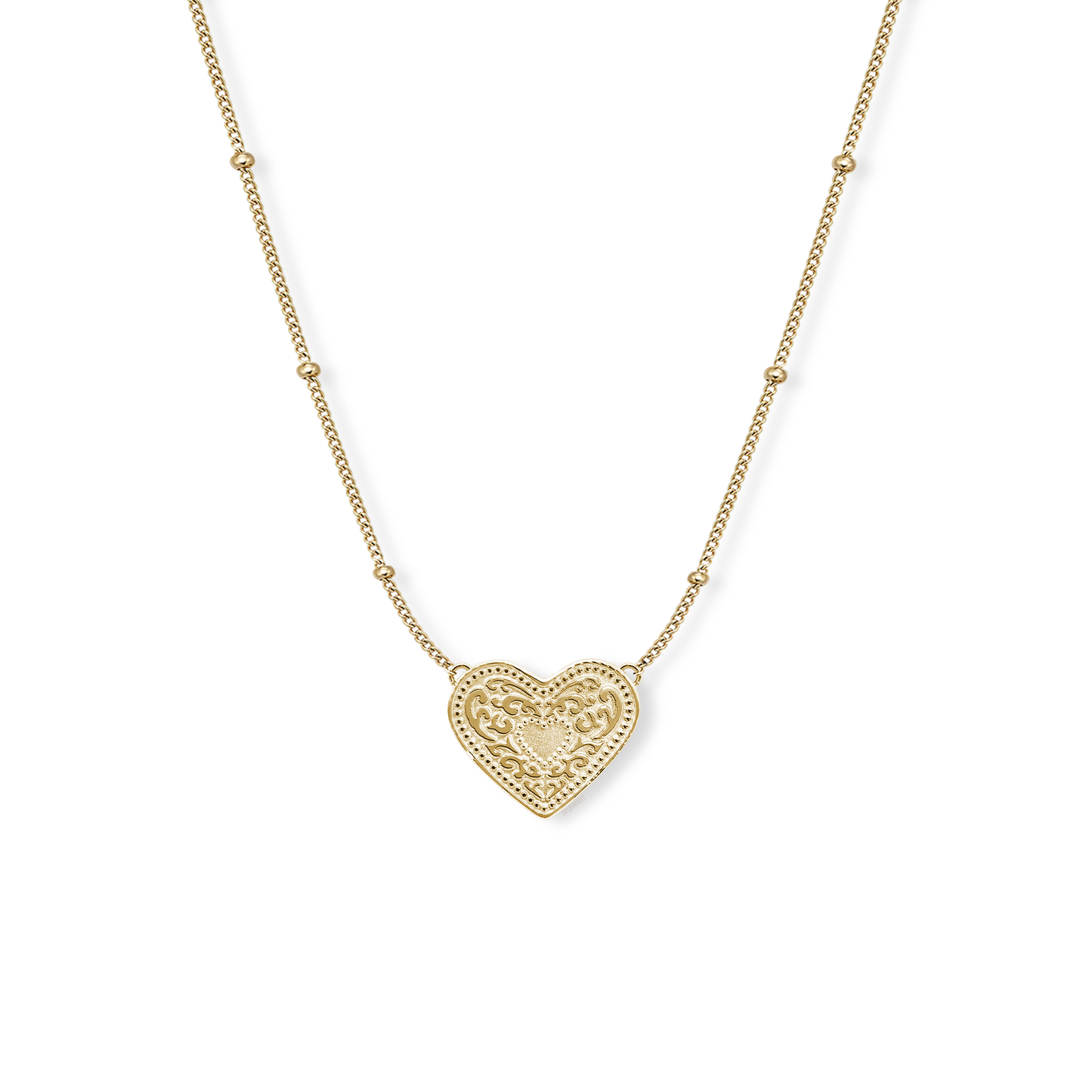 Audrey Heart Necklace - Gold