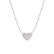 Audrey Heart Necklace - Silver
