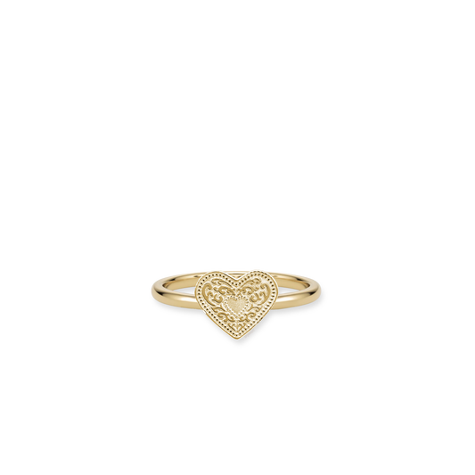 Audrey Heart Ring - Gold