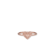 Audrey Heart Ring - Rose Gold