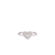 Audrey Heart Ring - Silver